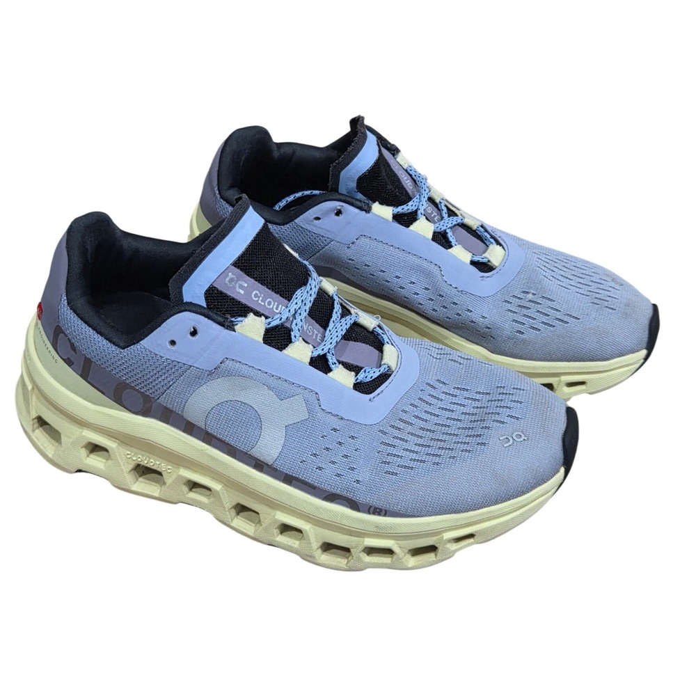 On Running Cloudmonster 7 Glacier Meadow Blue Cushion Comfort Tilt Sneakers Arch